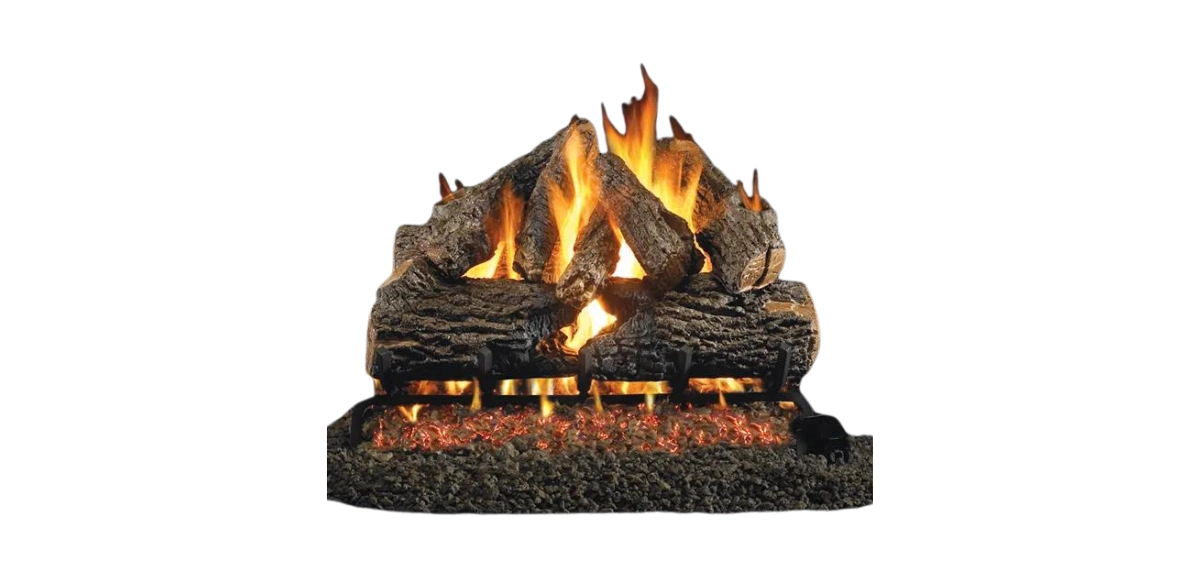 An image showing what a vented gas log set looks like.